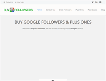 Tablet Screenshot of buyplusfollowers.com